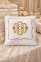 Set of 2 Storage Bags Dowry Engagement Bundle Bridal Bundle Bridegroom Bundle Velvet Gold Embroidered Cream - 2