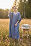 SUZAN Ruffle Sleeve V-Neck Dress - 3
