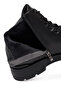 Men's Black Zippered Leather Casual Boots 25Wfd695818 - 7