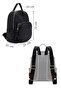 Women's Black Printed Backpack 25Abd285126 - 2