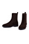 Women's Brown Suede Leather Chelsea Boots 25Wfd510910 - 3