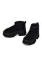 Women's Black Thick Soled Suede Leather Teddy Boots 25Wfd492910 - 3
