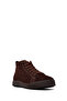 Men's Brown Zippered Suede Leather Boots 25Wfd760610 - 8