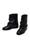 Women's Black Leather Boots 25Wfd187918 - 4