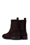 Women's Brown Suede Leather Chelsea Boots 25Wfd510910 - 6