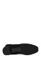 Women's Black Zippered Short Thick Heeled Suede Leather Boots 25Wfd142210 - 5