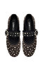 Women's Anthracite Buckle Suede Leather Ballerinas 25Afd270810 - 8