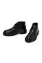 Men's Black Lace-Up Thick Soled Leather Casual Boots 25Wfd675722 - 4