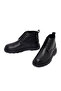 Men's Black Lace-Up Leather Casual Boots 25Wfd7515Ft - 4