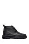 Men's Black Lace-Up Leather Casual Boots 25Wfd7515Ft