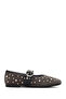 Women's Anthracite Buckle Suede Leather Ballerinas 25Afd270810 - 2