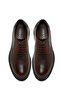 Men's Brown Lace-Up Thick Sole Leather Casual Shoes 25Wfd6326Ft - 7