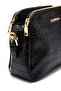Women's Black Long Strap Crocodile Pattern Crossbody Bag 25Wbd2820E3 - 7