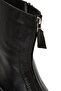 Women's Black Zippered Thick Soled Leather Boots 25Wfd182218 - 8