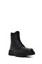 Men's Black Lace-Up Zippered Leather Casual Boots 25Wfd681114 - 8