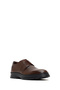 Men's Brown Lace-Up Thick Sole Leather Casual Shoes 25Wfd6326Ft - 6