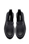 Women's Black Genuine Leather Masculine Loafer, Winter Shoes 25Afd201718 - 7
