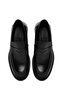 Men's Black Genuine Leather Classic Loafer, Winter Shoes 25Wfd750518 - 7