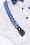 Boy's Bow Tie Shirt Linen Trousers Hanging Holiday Bottom Top Children's Set - 2