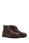 Men's Brown Lace-Up Leather Boots 25Wfd6104Ft - 2