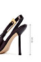 Women's Burgundy Open Back High Thin Heeled Patent Leather Shoes 25Afd120316 - 2