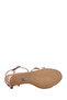 Women's Pink Ankle Buckle Stone Thin Heeled Shoes Sandals 25Sfe482814 - 5
