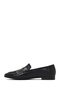 Women's Black Buckle Genuine Leather Loafer, Winter Shoes 25Afd380418 - 2