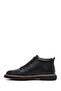 Men's Black Lace-Up Leather Casual Boots 25Wfd6611Ft - 3