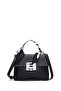 Women's Black Long Strap Mini Crossbody Bag with Accessories 25Abd280518