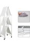 3Tier Foldable Standing Storage Rack with Wheels for Kitchen Garage Home Office - 3