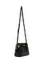 Women's Black Long Strap Crocodile Pattern Crossbody Bag 25Wbd2820E3 - 5