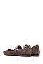 Women's Mink Buckle Suede Genuine Leather Ballerina Shoes 25Afd204110 - 6