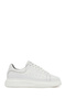 Men's White Lace-Up Thick Soled Genuine Leather Sneaker, Winter Sports Shoes 25Wfd675318