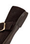 Women's Brown Buckle Suede Genuine Leather Ballerina Shoes 25Afd270210 - 8