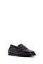 Women's Black Genuine Leather Loafer, Winter Shoes 25Afd161718 - 6