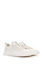 Men's White Lace-Up Leather Sneaker 25Sfd 690918 - 3