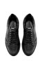 Men's Black Lace-Up Crocodile Patterned Leather Sneakers 24Wfd 730618 - 7