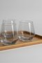 6-Person Blue Geometric Design Water and Presentation Cup Set