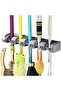 Wall Mounted Mop And Brush Broom Hanging Holder Gray - 3