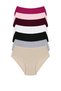 100% Cotton High-Waist Women's Bato Briefs 7-Piece package SNM-7KLT - 3