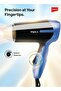 HD 1K2 Travel Hair Dryer 800-1000W Foldable Cool Shot Speed Hang Loop Filter Ergo 2Y - 4