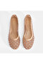Women's Skin Stone Detailed Mesh Ballerinas - 7