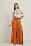 Tile-Pile Detailed Relaxed Cut Belted Trousers - 2