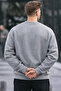 Written Design Cotton Casual Men's Gray Sweatshirt - 6