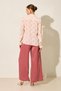 Cream Patterned Fabric Detailed Long Sleeve Shirt - 6