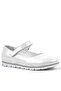 Rakerplus Genuine Leather Silver Velcro Girls' Ballerinas - 2