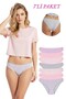 18001-3 Women's 7-Piece Pinks Bikini Panties Pack V7