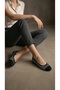Women's Silver Glitter Bow Detail Stylish Mary Janes Ballet Flats 1cm BYNDLCK02 - 3