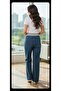 Fdn Lycra Jean Maternity Pants with Adjustable Waist Design - 4