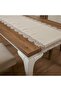 Violetta Luxury Guipure Lace Ottoman Silk Fabric Cream Living Room Set 5 Pieces - 1036 - 3
